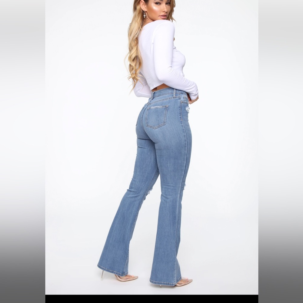 Fashion nova flare jeans
